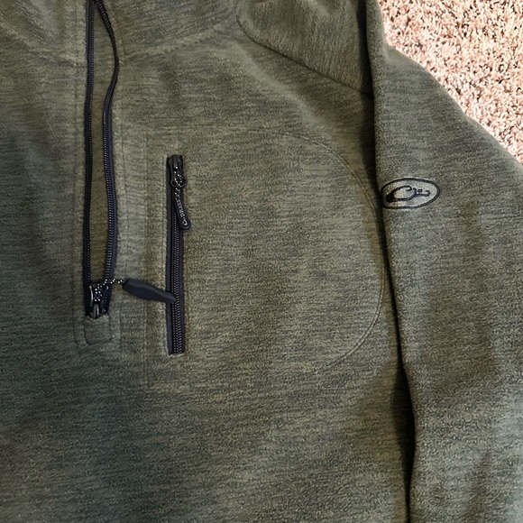 Drake Heathered Windproof 1/4 zip - Picture 2 of 3